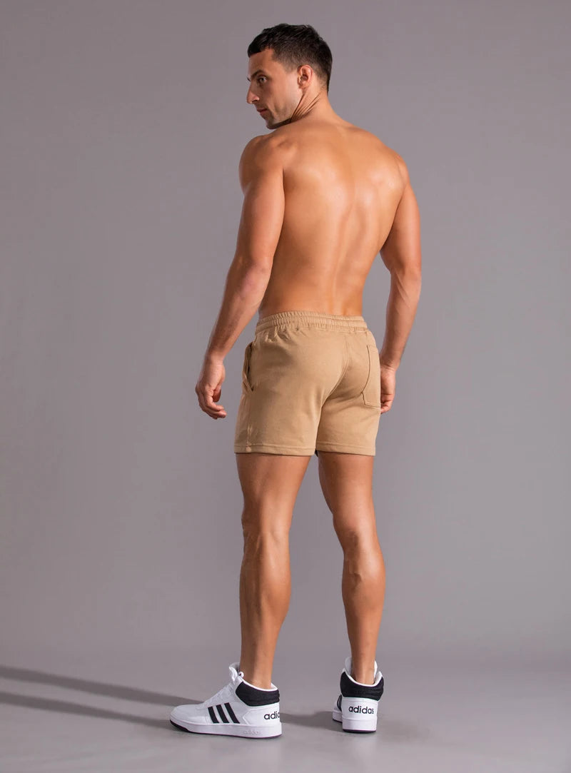 Men’s Cotton Casual Shorts – Summer Shorts with Side Pockets and Zipper