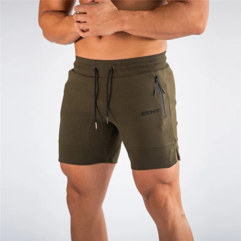 Men’s Breathable Gym Shorts – Zip Pocket Running Joggers for Summer Sports