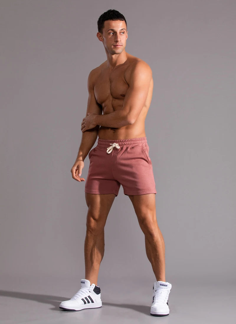 Men’s Cotton Casual Shorts – Summer Shorts with Side Pockets and Zipper