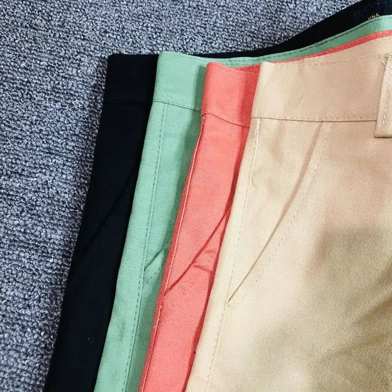 Men’s 3/4 Zipper Pocket Shorts – Korean Streetwear Style | 2025 Y2K Trend