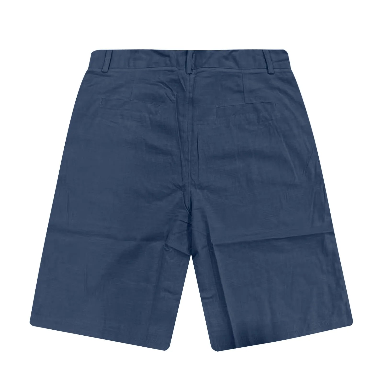 Men’s Solid Color Linen Shorts – Breathable Casual Beach Pants for Summer Holiday