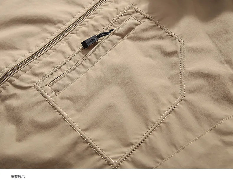 Men’s Waterproof Hiking Jacket – Lightweight Outdoor Windbreaker