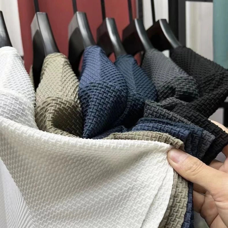 Men’s Ice Silk Mesh T-Shirt – Lightweight Breathable Quick-Dry Summer Top