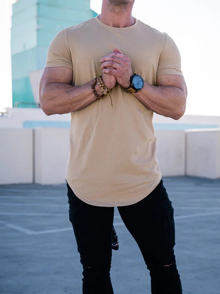 Men’s Striped Knit Henley T-Shirt – Short Sleeve, Soft & Breathable Casual Top