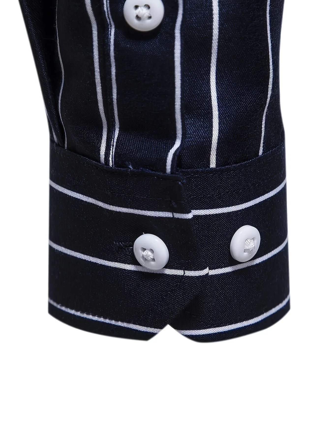 FGKKS Men's Fashion Striped Shirt – Long Sleeve Casual Business Style