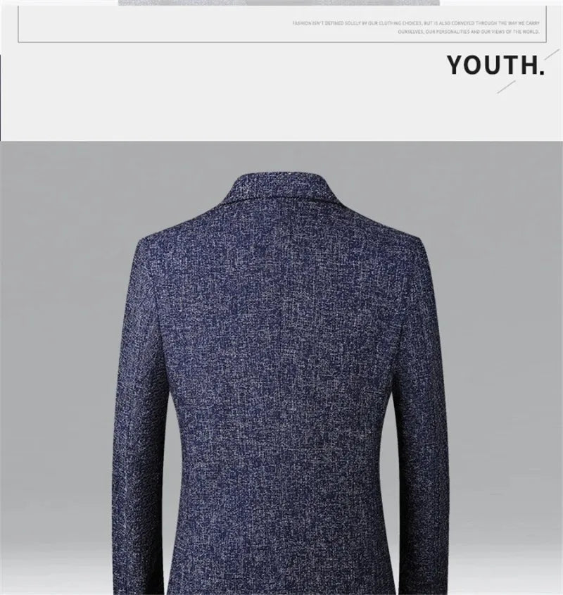 New Men’s Blazer – Slim Fit Spring Business Suit Jacket