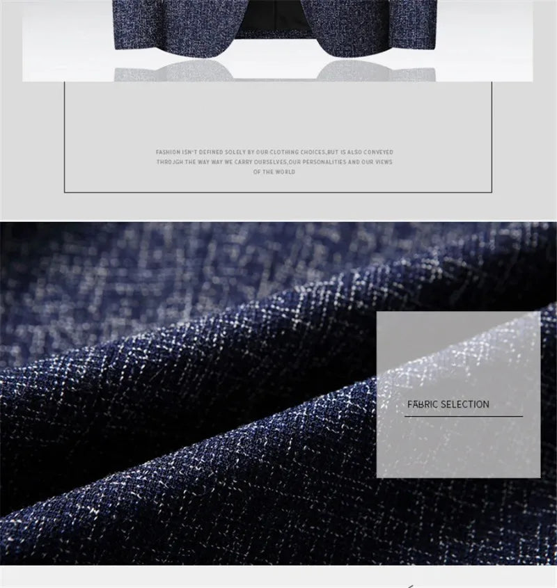 New Men’s Blazer – Slim Fit Spring Business Suit Jacket
