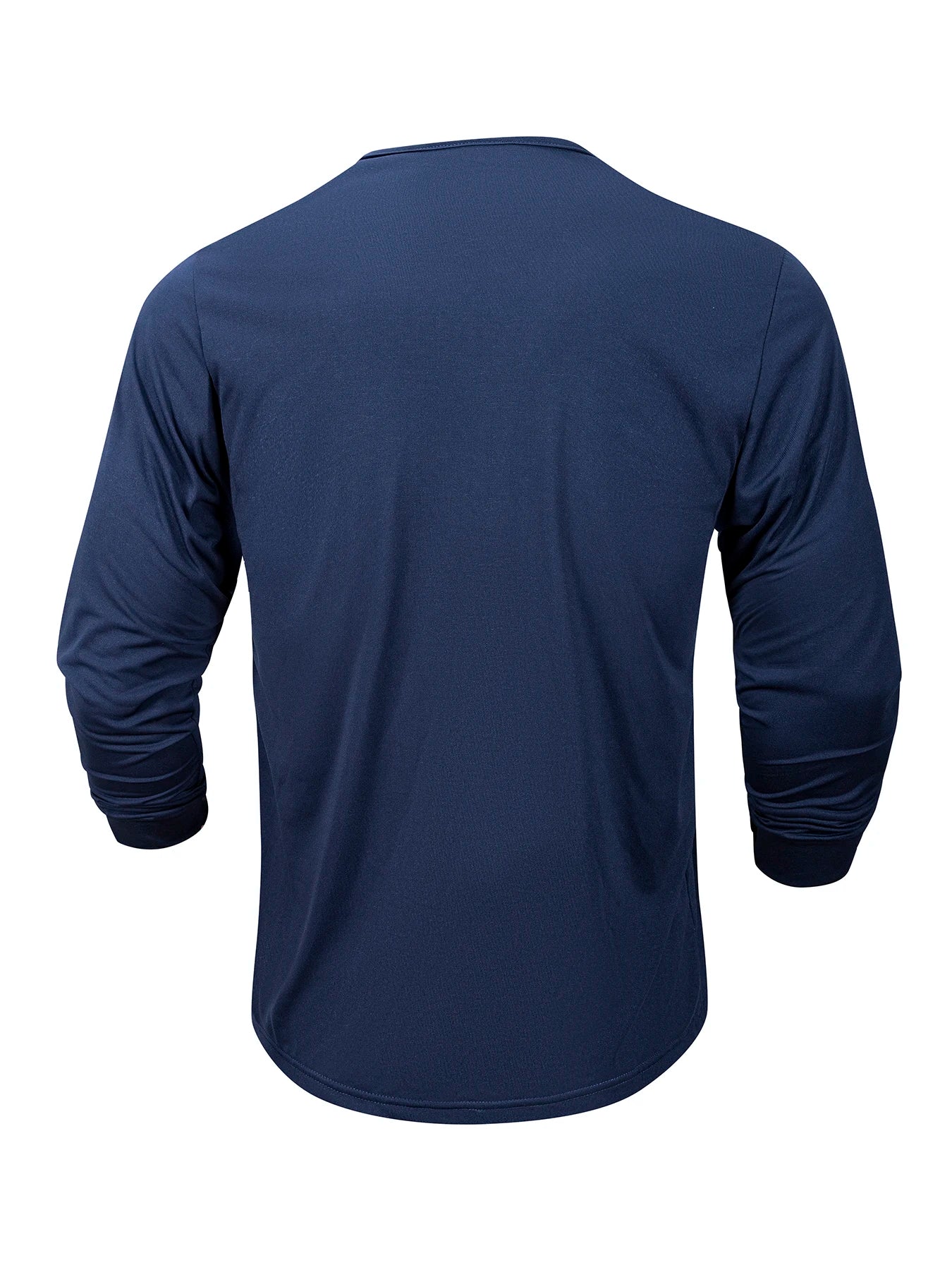 Men’s Long Sleeve Henley Shirt – Slim Fit, Casual & Comfortable Fitness Top with Button Neck
