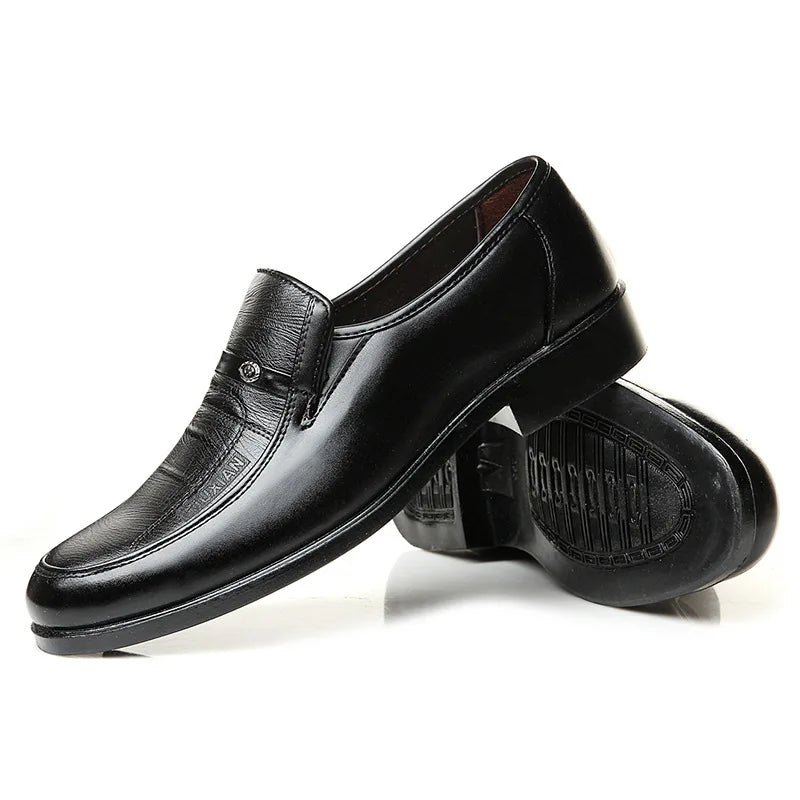 Men’s Leather Dress Shoes – High-Quality Comfortable Oxford Flats for Business, Party & Wedding
