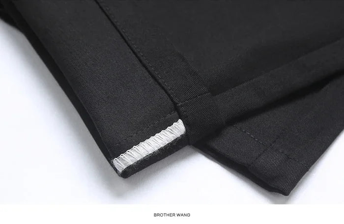 Men’s Classic Cotton Pants – 2024 Loose Fit High-Waist Elastic Casual Trousers