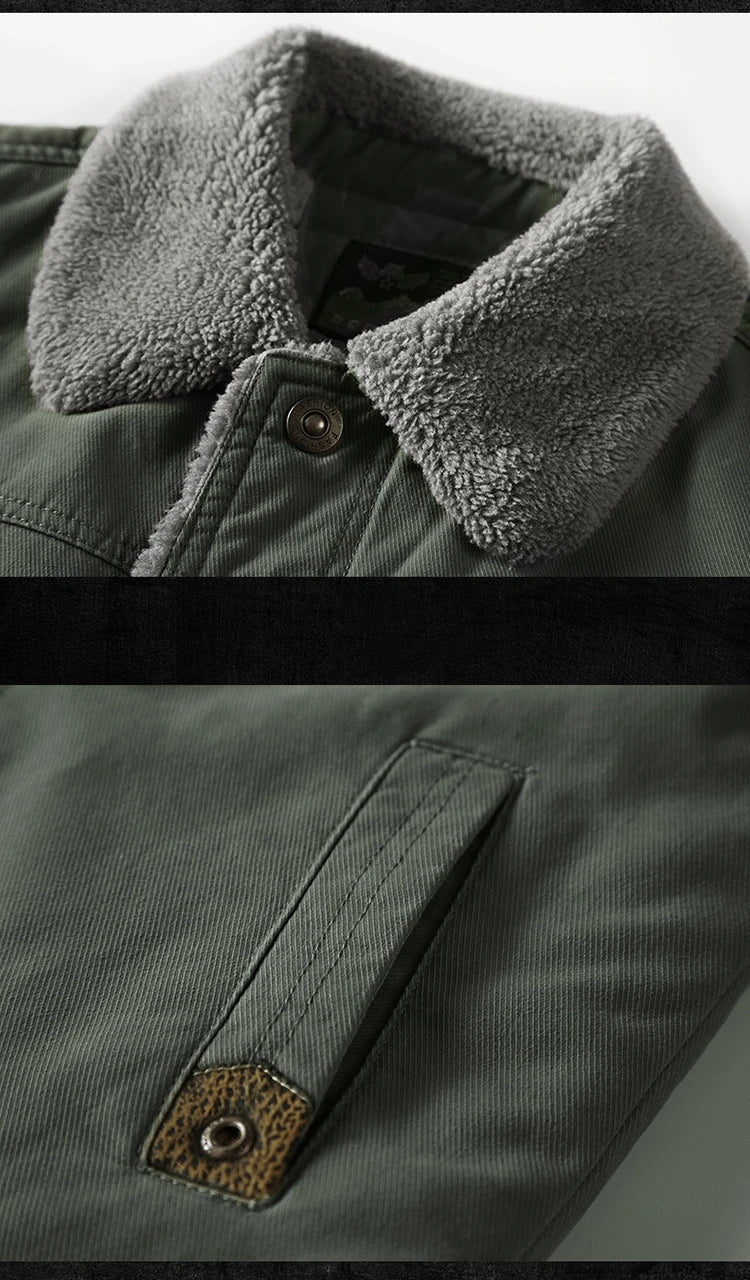 FGKKS 2024 Men’s Outdoor Slim-Fit Jacket – Casual Fleece Streetwear Coat