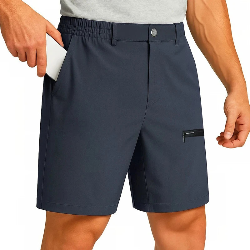 Men’s Ice Silk Quick-Dry Shorts – Lightweight Cooling Dress Shorts for Office & Casual Wear