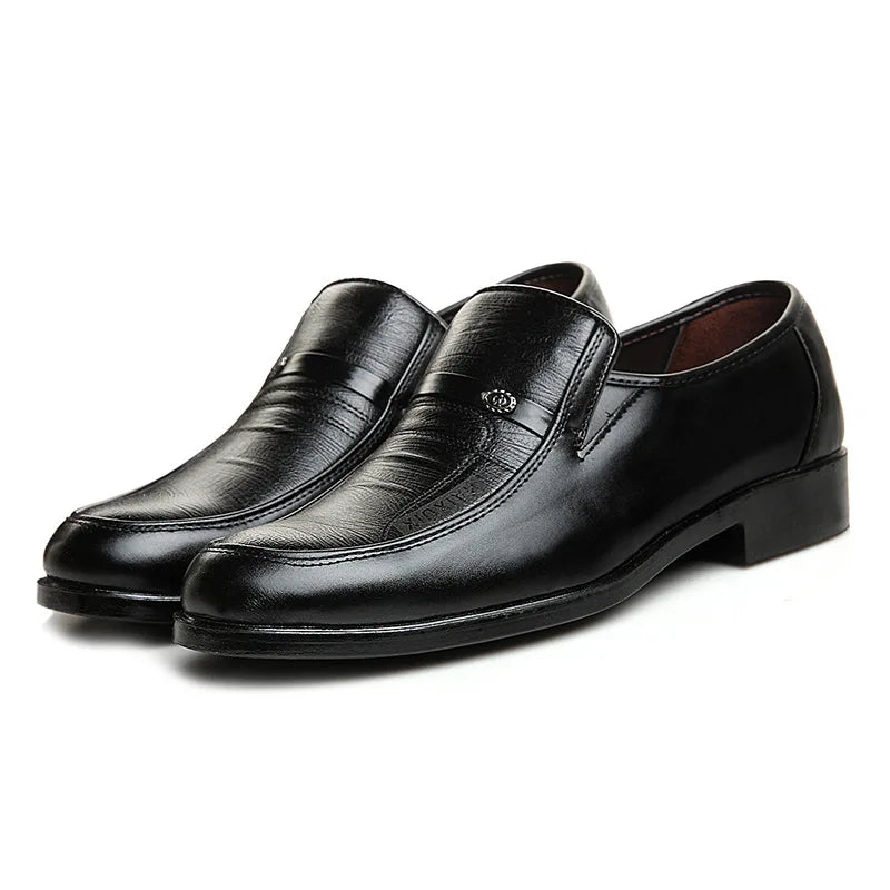 Men’s Leather Dress Shoes – High-Quality Comfortable Oxford Flats for Business, Party & Wedding