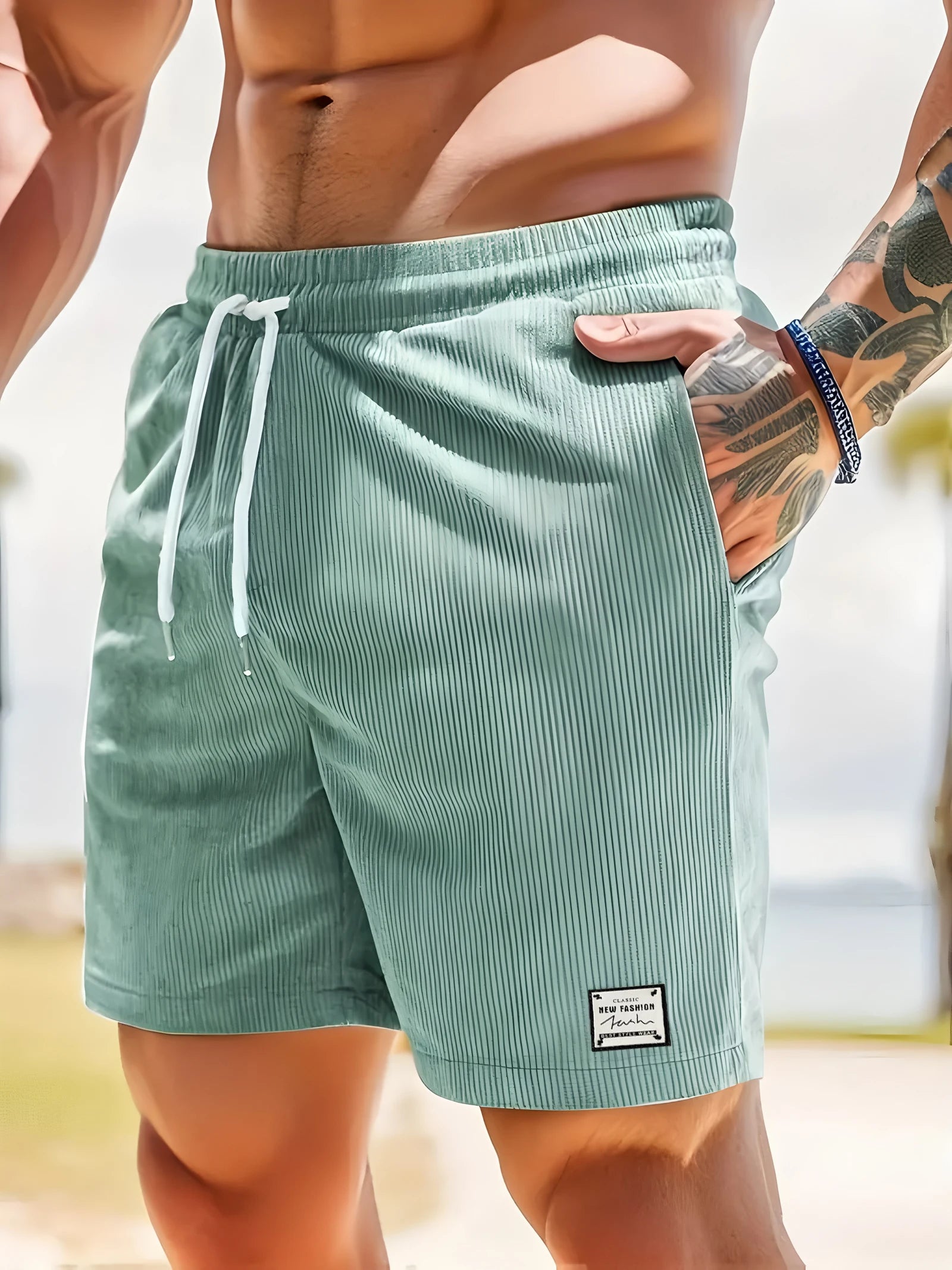 Men’s Summer Fitness Shorts – Lightweight Casual Sweatpants with Pockets
