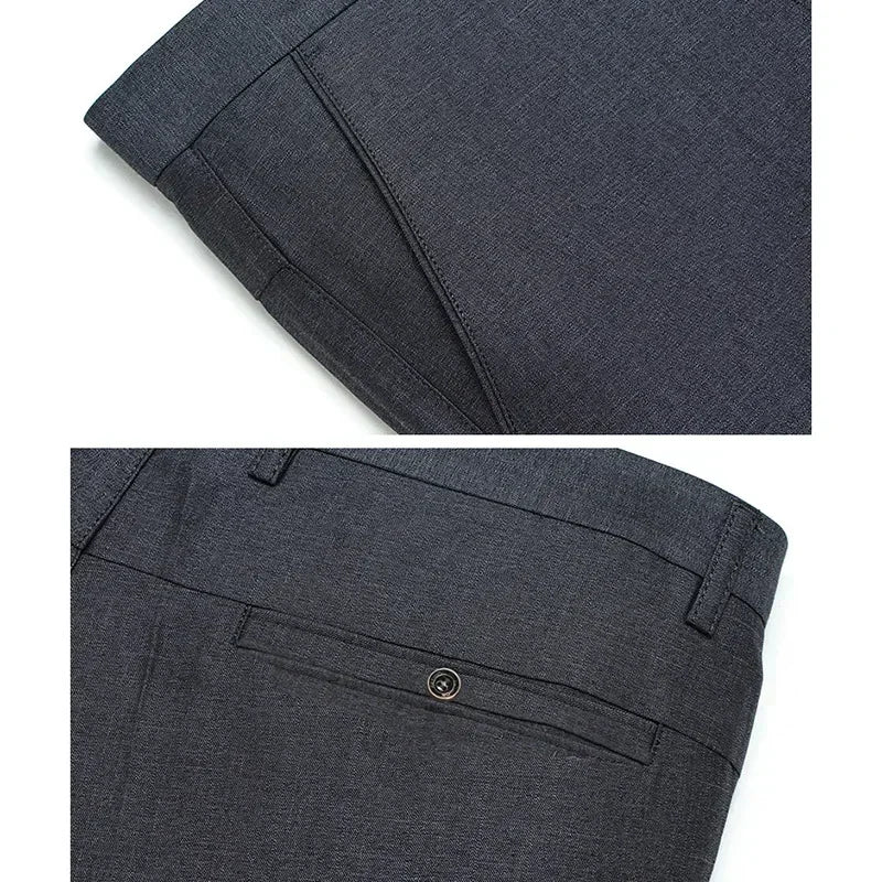 Men’s Formal Business Pants – High-Quality Loose Fit Suit Trousers with Straight Narrow Legs, 2025 Fashion