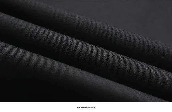 Men’s Classic Cotton Pants – 2024 Loose Fit High-Waist Elastic Casual Trousers