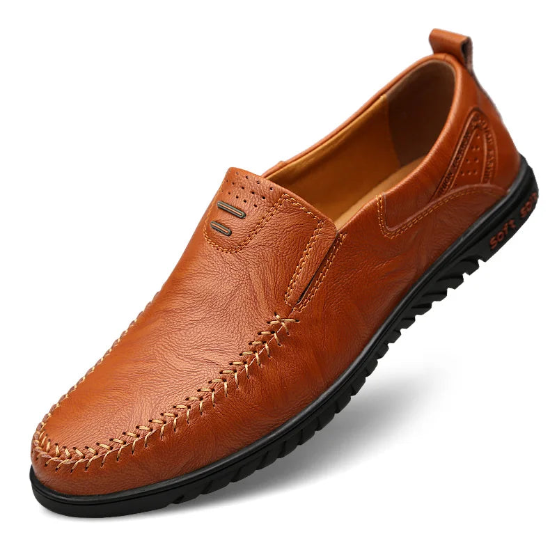 Men’s Slip-On Loafers – Comfortable Soft-Soled Casual & Formal Leather Shoes