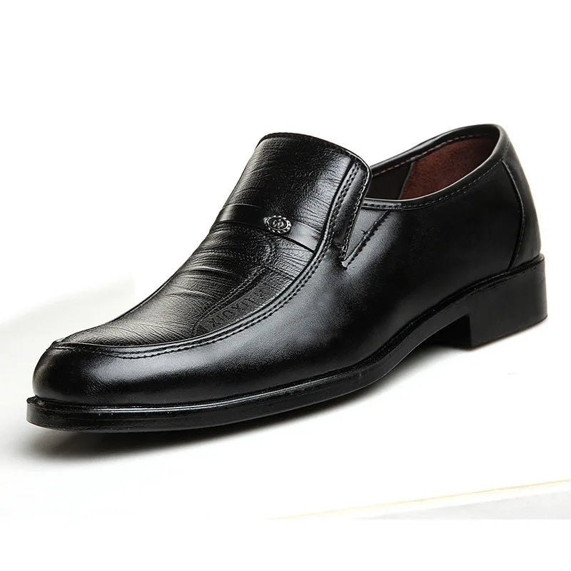 Men’s Leather Dress Shoes – High-Quality Comfortable Oxford Flats for Business, Party & Wedding