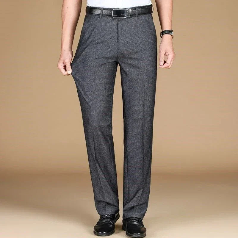 Men’s Formal Business Pants – High-Quality Loose Fit Suit Trousers with Straight Narrow Legs, 2025 Fashion