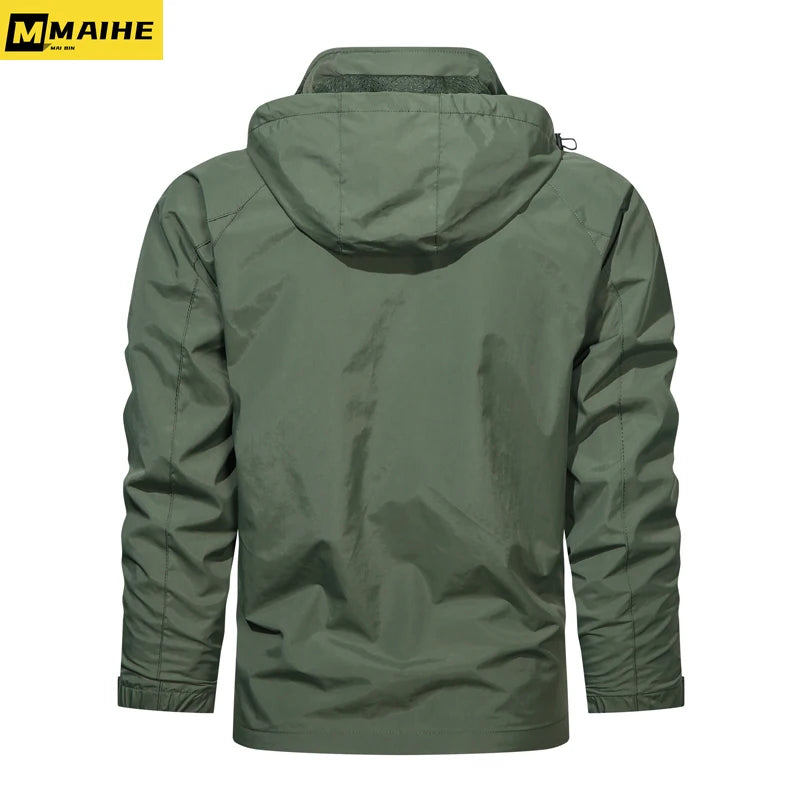 Men’s Waterproof Hiking Jacket – Lightweight Outdoor Windbreaker