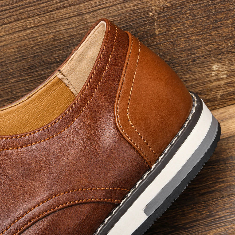 Men’s Leather Loafers – Fashionable, Comfortable Casual Shoes 2024 Brand