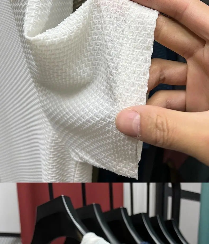 Men’s Ice Silk Mesh T-Shirt – Lightweight Breathable Quick-Dry Summer Top