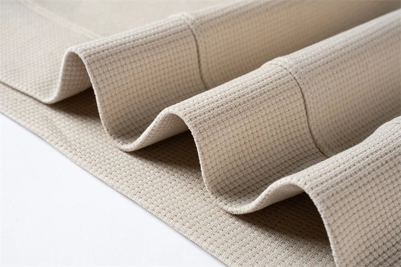 Men's Waffle Knit Long Sleeve T-Shirt – Casual Comfort Top