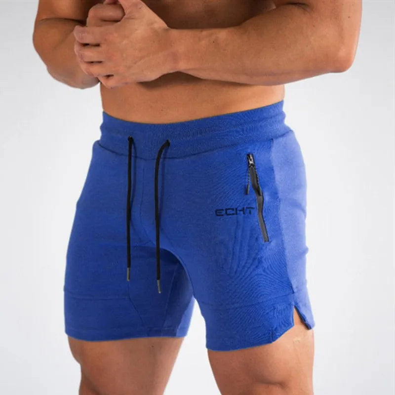 Men’s Breathable Gym Shorts – Zip Pocket Running Joggers for Summer Sports
