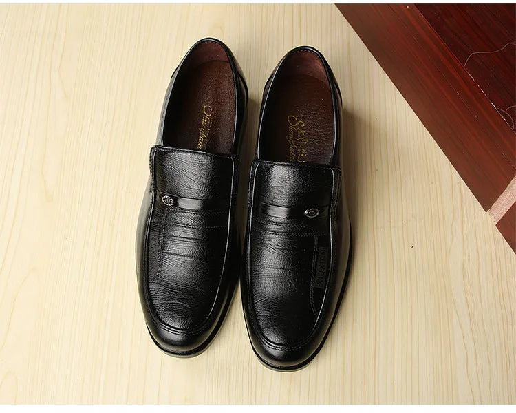 Men’s Leather Dress Shoes – High-Quality Comfortable Oxford Flats for Business, Party & Wedding
