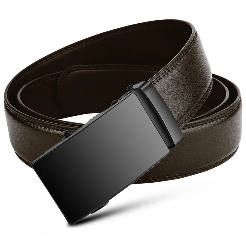 Men’s Automatic Buckle PU Leather Belt – Business & Casual
