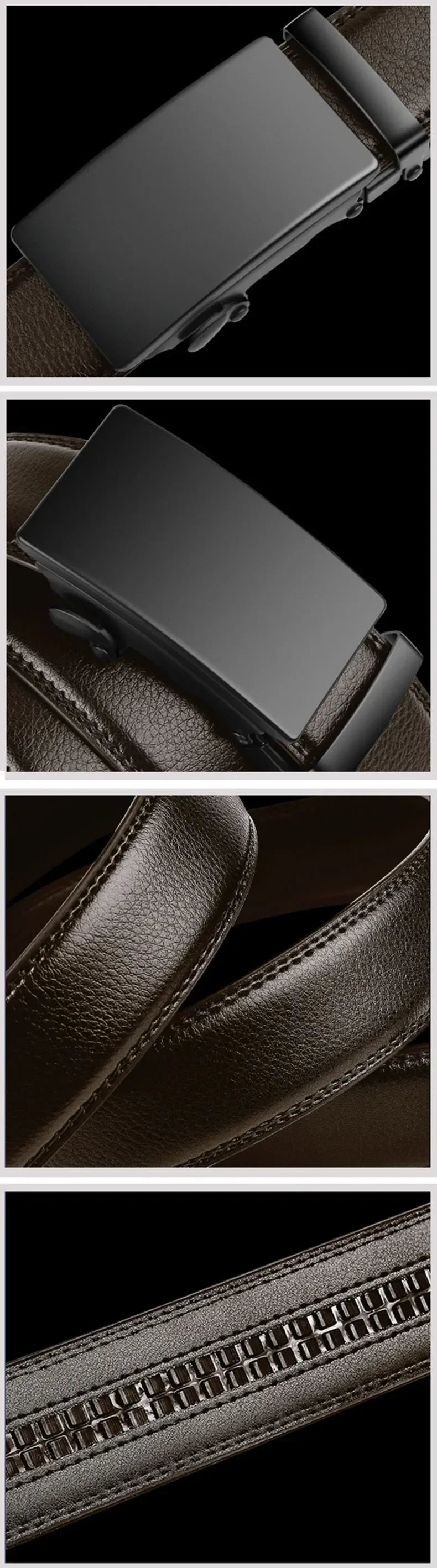 Men’s Automatic Buckle PU Leather Belt – Business & Casual