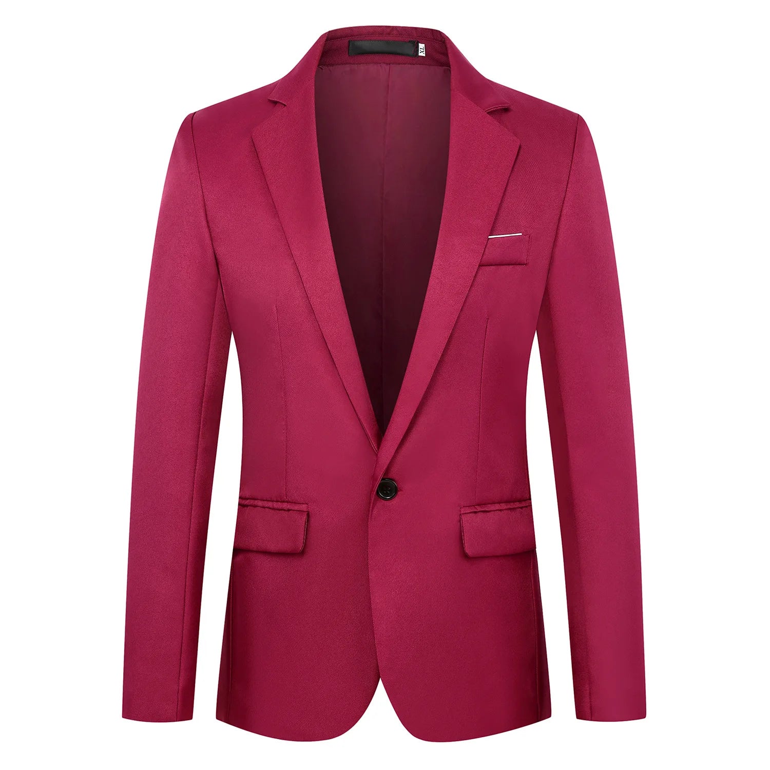 Men’s Slim Fit Suit Jacket – One Button Business & Casual Coat