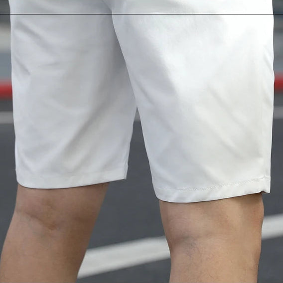 Men’s Summer Slim Fit Stretch Shorts – Lightweight Business Casual Dress Shorts, Fashion High Elastic Waist