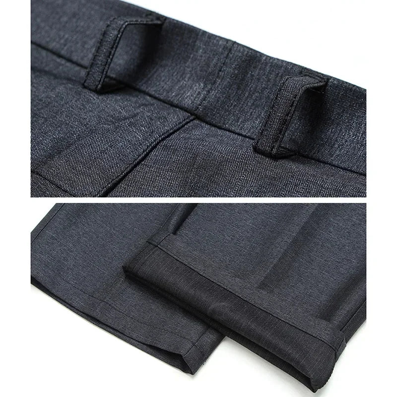Men’s Formal Business Pants – High-Quality Loose Fit Suit Trousers with Straight Narrow Legs, 2025 Fashion