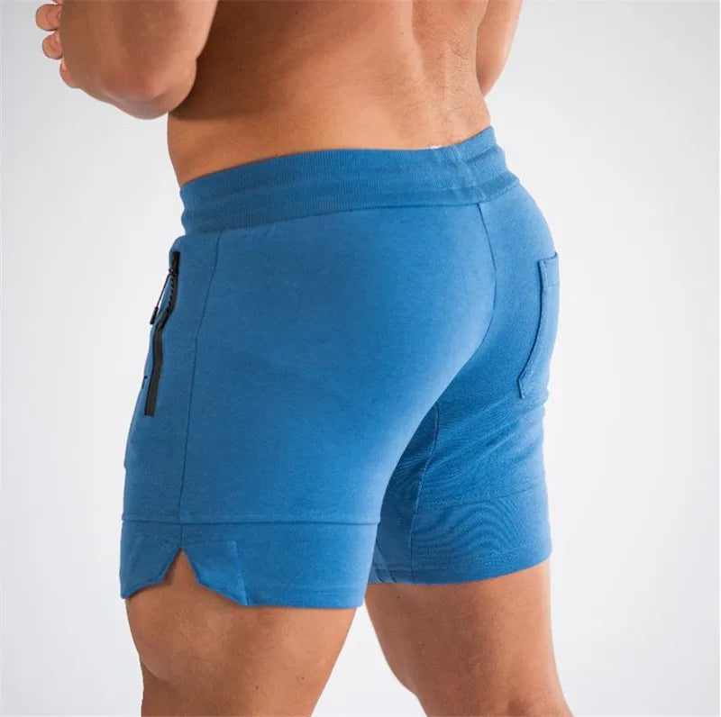 Men’s Breathable Gym Shorts – Zip Pocket Running Joggers for Summer Sports