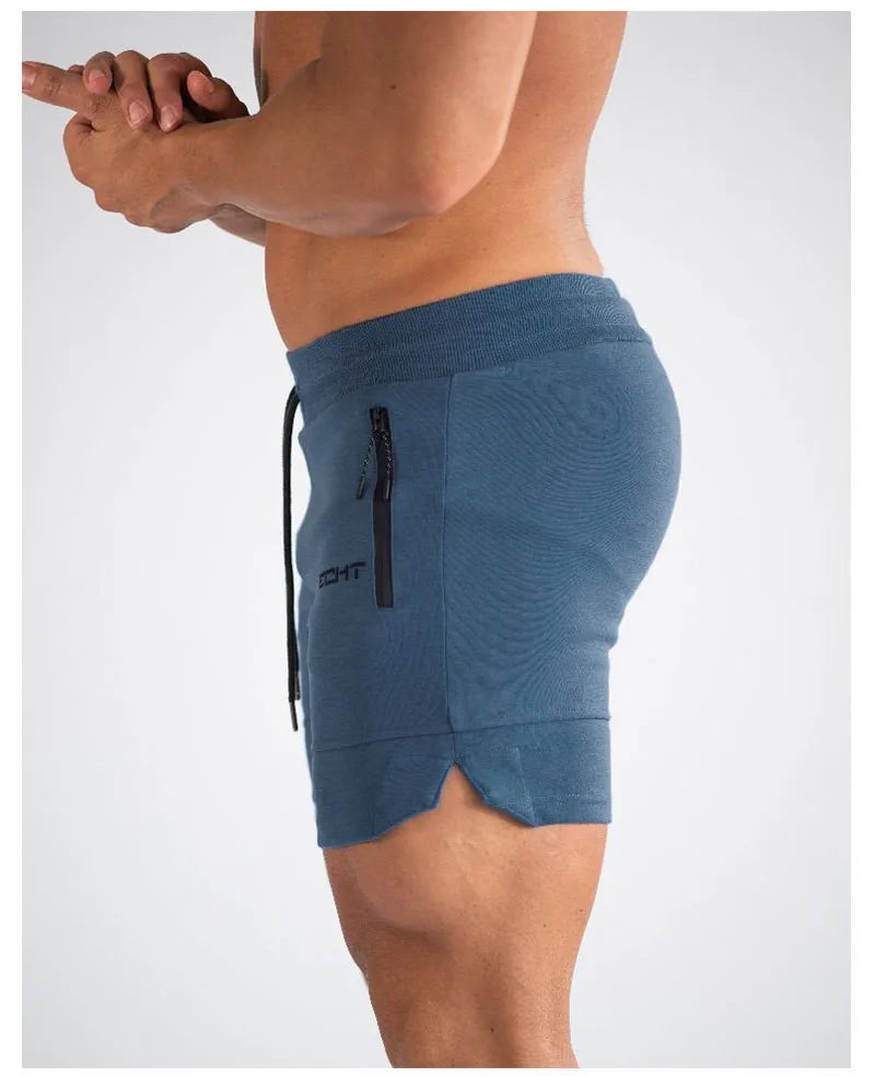 Men’s Breathable Gym Shorts – Zip Pocket Running Joggers for Summer Sports