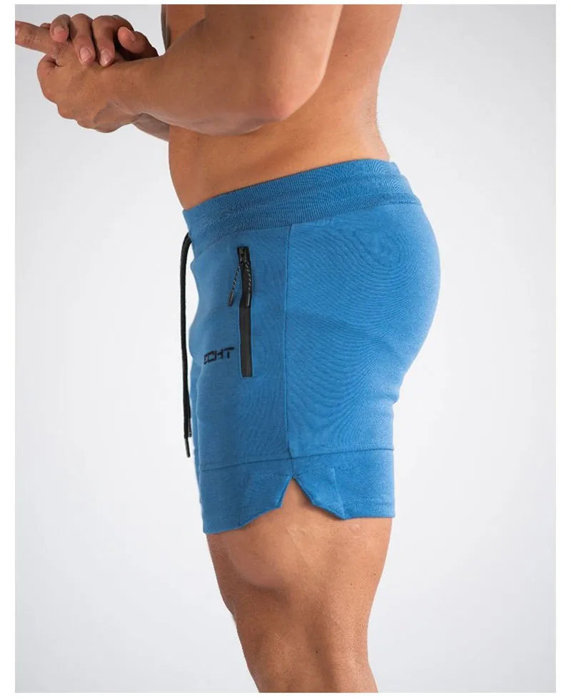Men’s Breathable Gym Shorts – Zip Pocket Running Joggers for Summer Sports