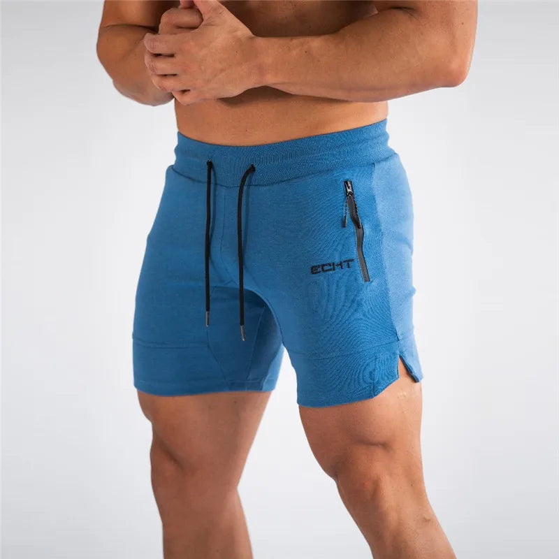 Men’s Breathable Gym Shorts – Zip Pocket Running Joggers for Summer Sports