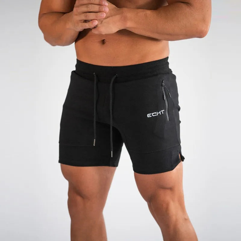 Men’s Breathable Gym Shorts – Zip Pocket Running Joggers for Summer Sports