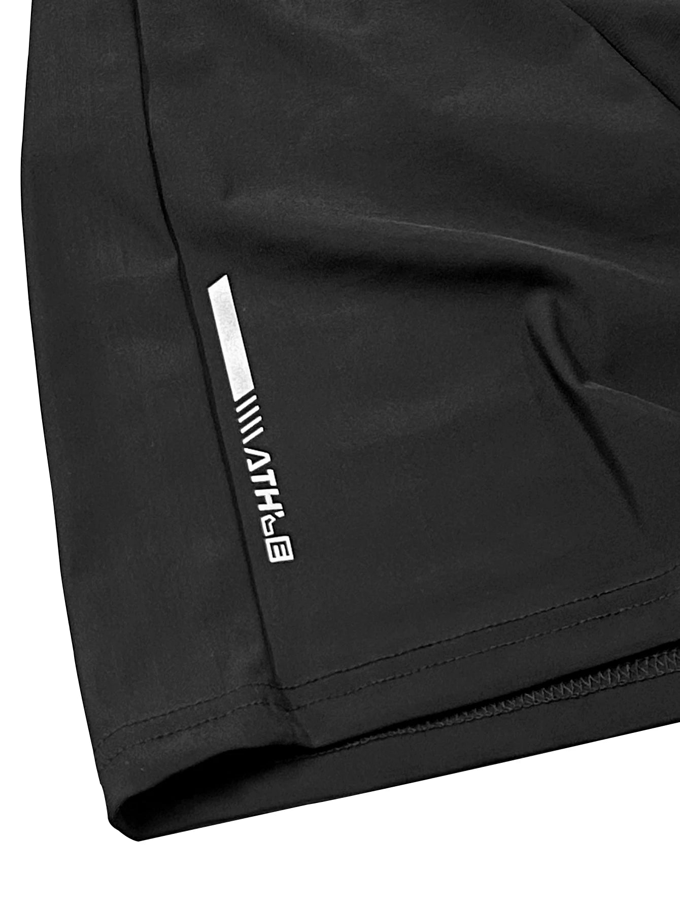 Men’s Elastic Waist Shorts – Solid Color Casual Shorts with Zipper Pockets