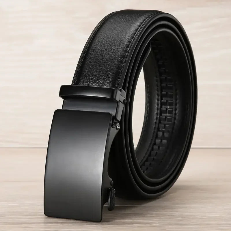 Men’s Automatic Buckle PU Leather Belt – Business & Casual