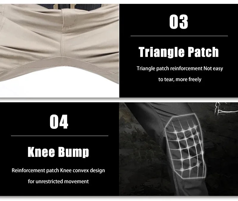 Men’s Cargo Pants – Waterproof, Multi-Pocket, Wear-Resistant Casual Training Trousers