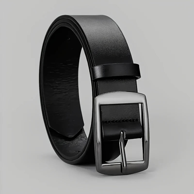 Designer PU Leather Belt for Men & Women – Luxury Style with Metal Pin Buckle