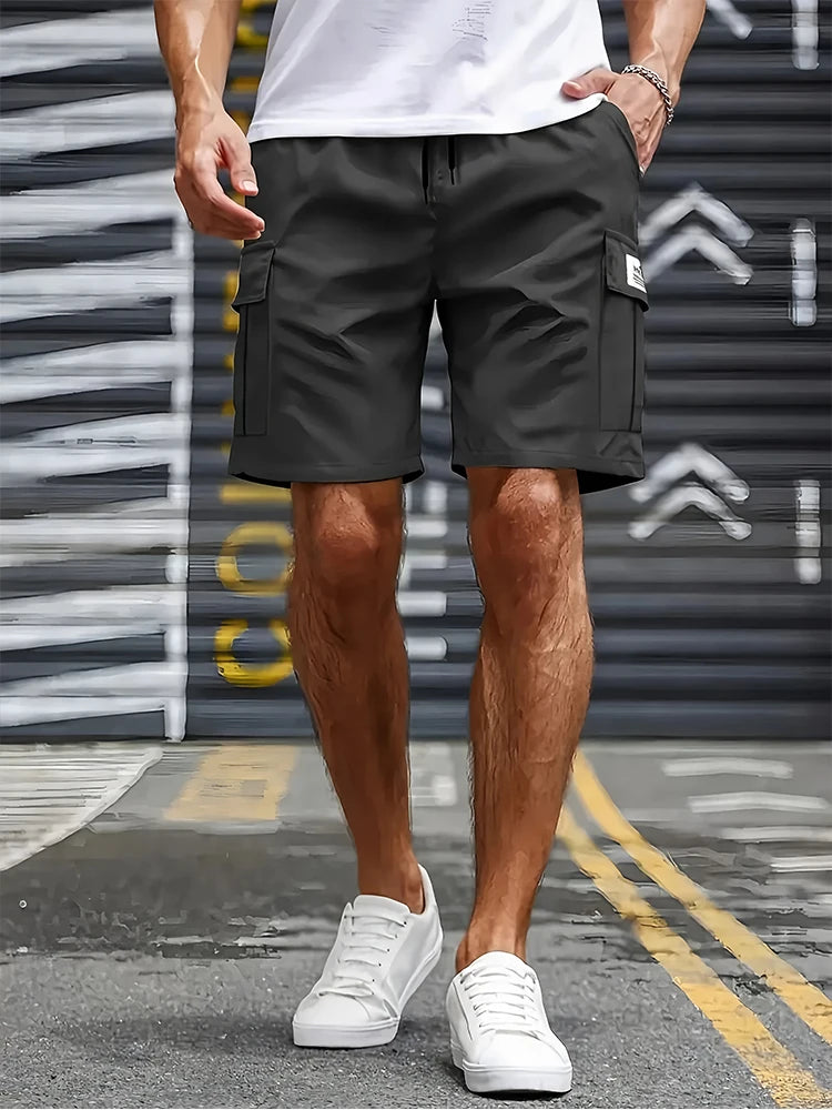 Men’s Loose Fit Shorts – Casual Work Pants with Big Pockets