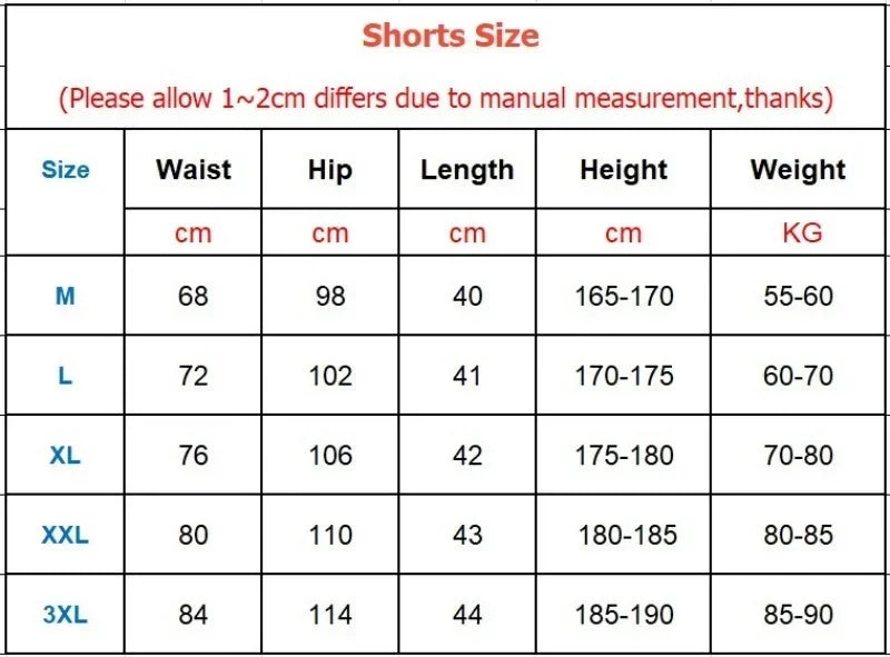Men’s Summer Casual Sports Shorts – Breathable Fitness & Jogging Sweatpants