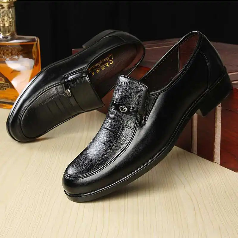 Men’s Leather Dress Shoes – High-Quality Comfortable Oxford Flats for Business, Party & Wedding