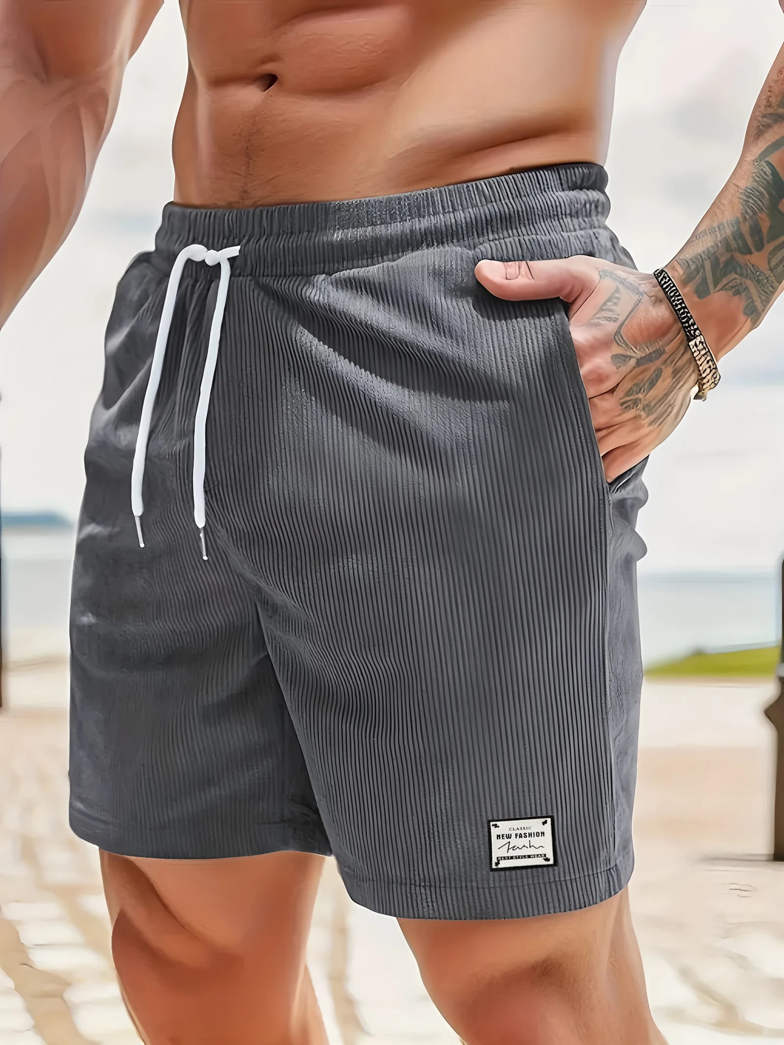 Men’s Summer Fitness Shorts – Lightweight Casual Sweatpants with Pockets