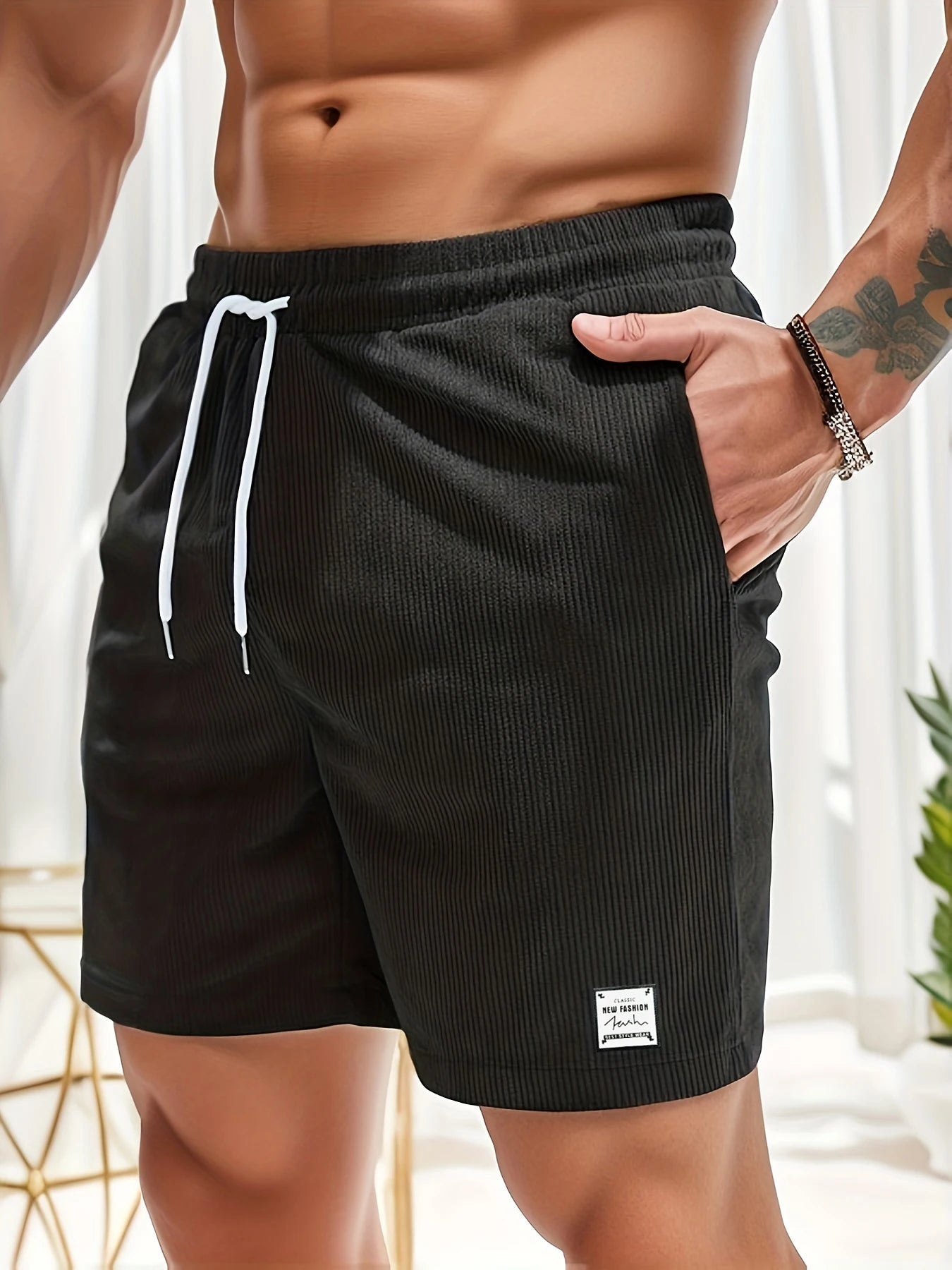 Men’s Summer Fitness Shorts – Lightweight Casual Sweatpants with Pockets