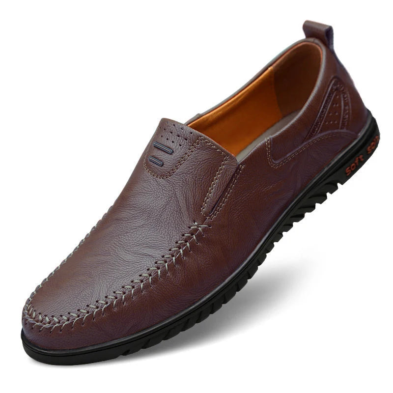 Men’s Slip-On Loafers – Comfortable Soft-Soled Casual & Formal Leather Shoes