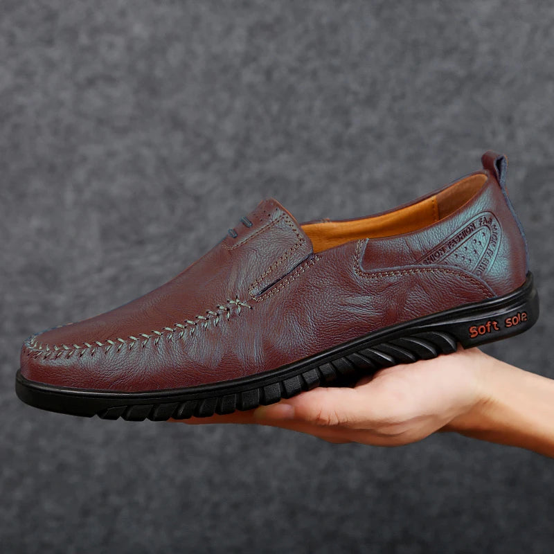 Men’s Slip-On Loafers – Comfortable Soft-Soled Casual & Formal Leather Shoes